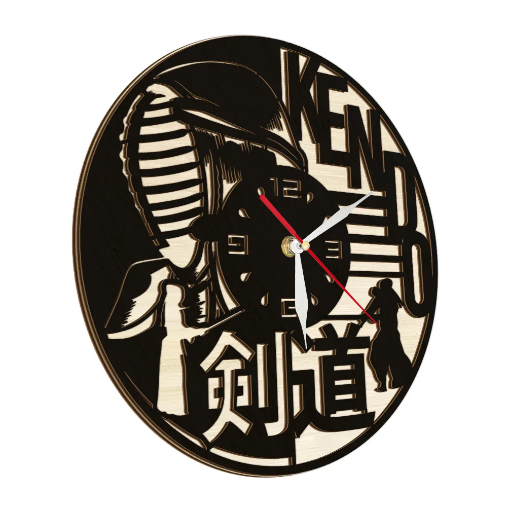 Modern Japanese Martial Art Kendo Wall Clock Made Of Natural Wood Swordsmanship Kenjutsu Artwork Decorative Silent Quartz Clock
Modern Japanese Martial Art Kendo Wall Clock Made Of Natural Wood Swordsmanship Kenjutsu Artwork Decorative Silent Quartz Clock