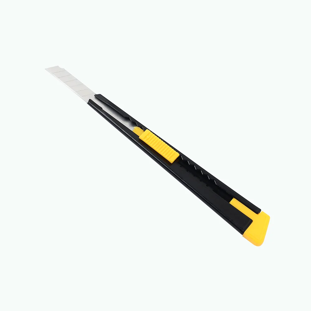 High Quality Utility Knife 9mm Snap Off Blade Paper Box Cutter High Carbon Steel Art Pocket Knifes Self-Locking Stationery Tool
High Quality Utility Knife 9mm Snap Off Blade Paper Box Cutter High Carbon Steel Art Pocket Knifes Self-Locking Stationery Tool