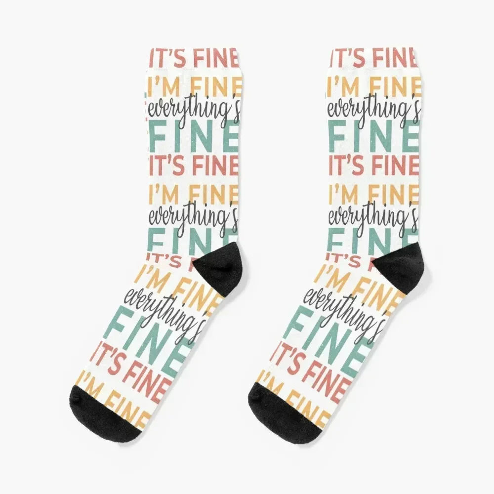 It's Fine I'm Fine Everything's Fine Носки милые спортивные мужские мужские носки с цветочным принтом женские
It's Fine I'm Fine Everything's Fine Носки милые спортивные мужские мужские носки с цветочным принтом женские