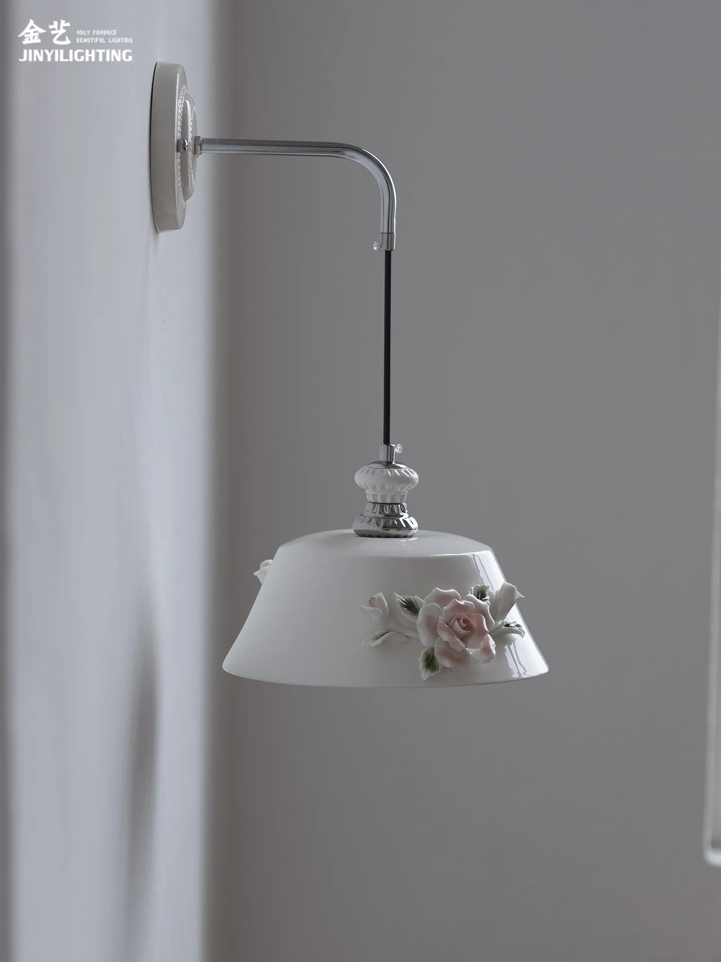 French girl's heart ceramic wall lamp creamy style living room bedroom warm and romantic retro lighting fixtures
French girl's heart ceramic wall lamp creamy style living room bedroom warm and romantic retro lighting fixtures