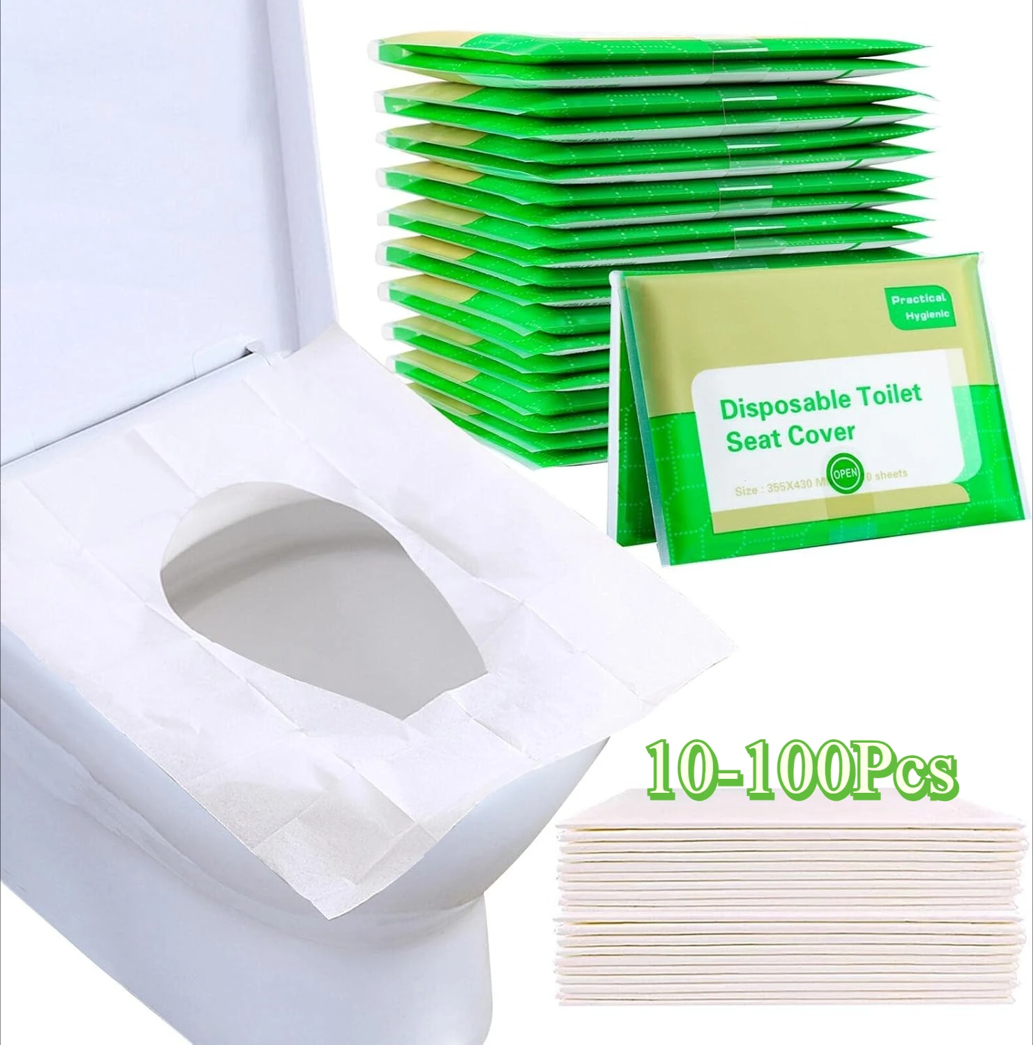 10-100Pcs Toilet Seat Covers Disposable Flushable Toilet Seat Covers Travel for Adults Kids Potty Training Travel Essential
10-100Pcs Toilet Seat Covers Disposable Flushable Toilet Seat Covers Travel for Adults Kids Potty Training Travel Essential