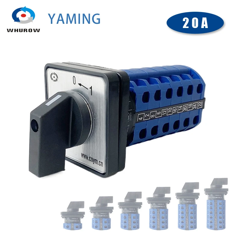 0-1 Reset OFF-ON Rotary Cam Switch Two Positions 690V 20A Changeover Power Control Silver Contact LW28 LW26-20
0-1 Reset OFF-ON Rotary Cam Switch Two Positions 690V 20A Changeover Power Control Silver Contact LW28 LW26-20
