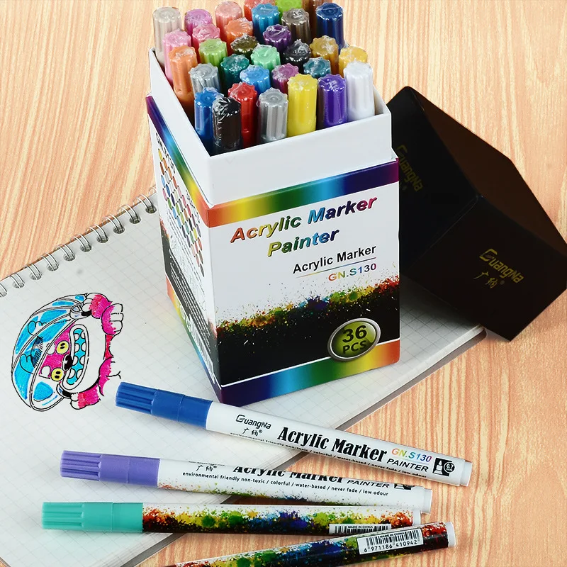 1Pcs Acrylic Marker Paint Pen Water-based Watercolor Pens for Drawing Album Ceramics Creative DIY Art Graffiti Marker Supplies
1Pcs Acrylic Marker Paint Pen Water-based Watercolor Pens for Drawing Album Ceramics Creative DIY Art Graffiti Marker Supplies