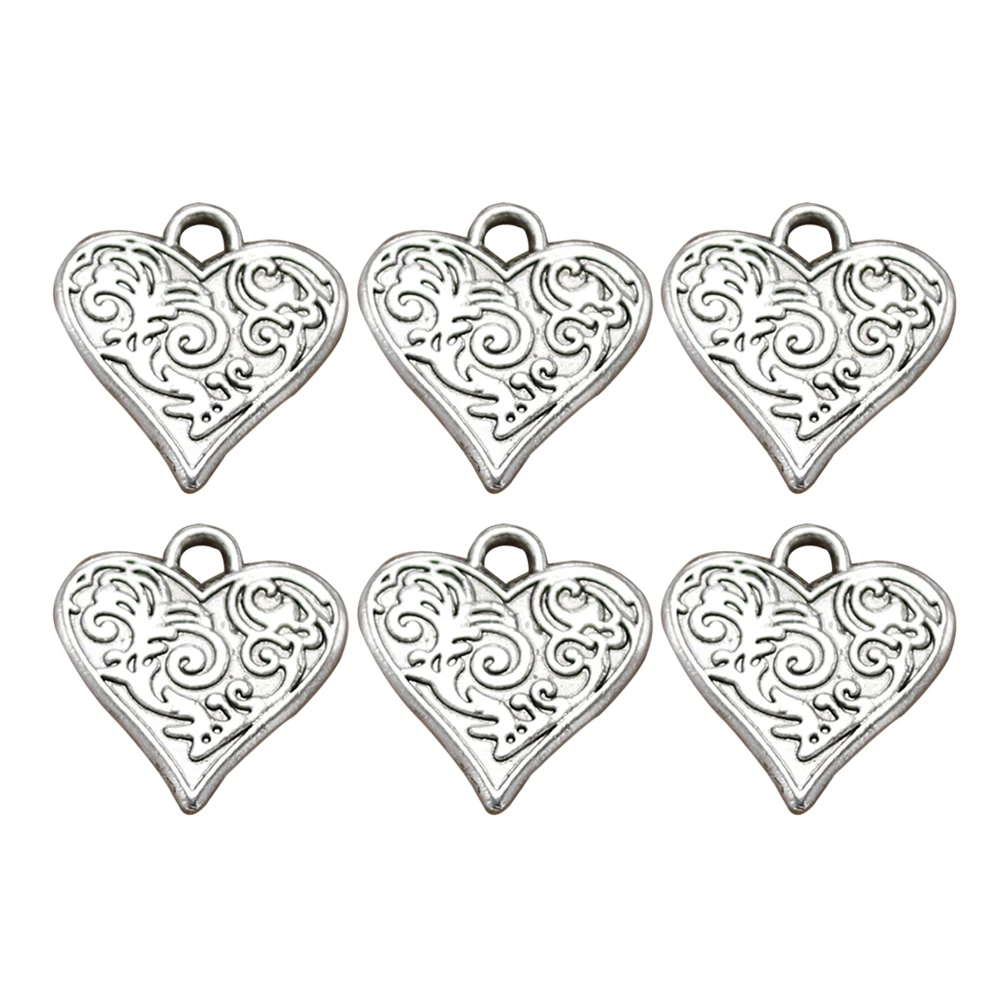 20pcs Diy Jewelry Making Pendants Charms Antique Silver Heart Necklace Bracelet Craft Accessories
20pcs Diy Jewelry Making Pendants Charms Antique Silver Heart Necklace Bracelet Craft Accessories