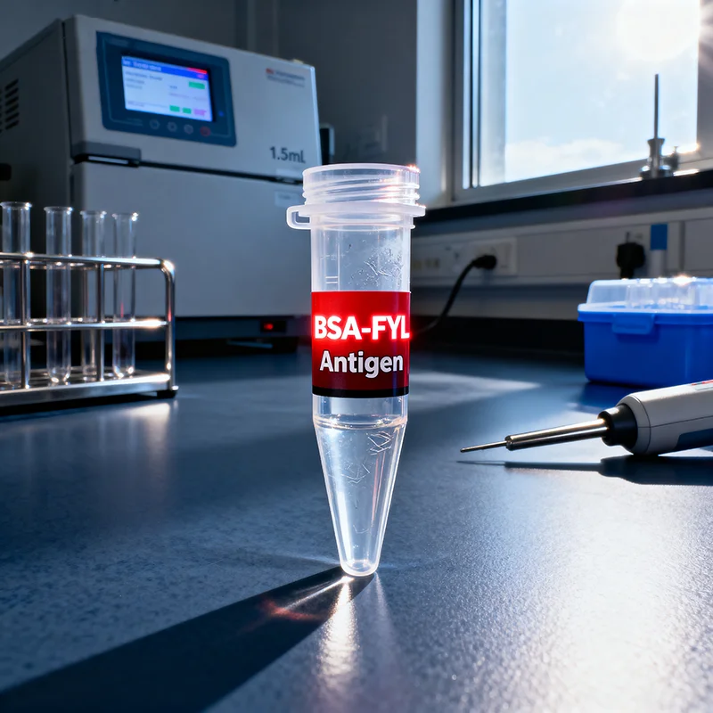 Fentanyl (FYL)-BSA Конjugate для разработки диагностического реагента Vitro в матрицах человека (волосы/слине)
Fentanyl (FYL)-BSA Конjugate для разработки диагностического реагента Vitro в матрицах человека (волосы/слине)