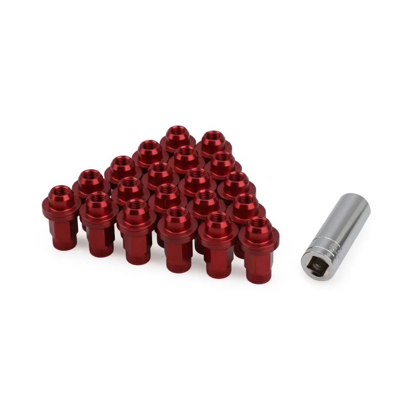 FOR Toyota Crossover / SUV / Tryck / VAN 20PCS 7075 ALUMINIUM CHROME 12X1.5 MAG SEAT/FLAT SEAT LUG NUTS 48MM LENGTH 19mm HEX
FOR Toyota Crossover / SUV / Tryck / VAN 20PCS 7075 ALUMINIUM CHROME 12X1.5 MAG SEAT/FLAT SEAT LUG NUTS 48MM LENGTH 19mm HEX