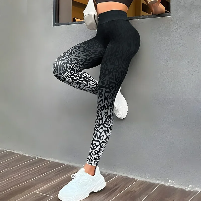 Gradient Print Women High Waist Leggings Seamless Sexy Hip Liftting Leggings Gym Workout Running Slim High Elastic Yoga Leggings
Gradient Print Women High Waist Leggings Seamless Sexy Hip Liftting Leggings Gym Workout Running Slim High Elastic Yoga Leggings