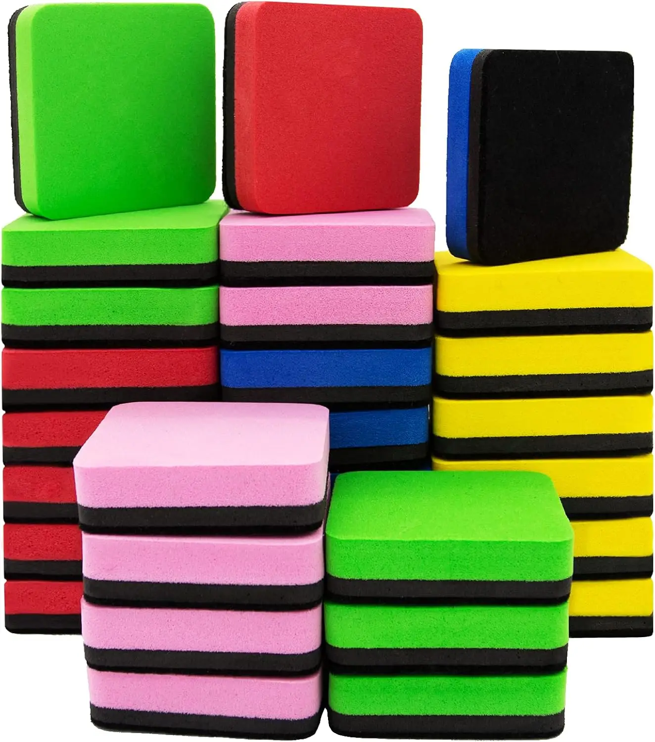 30 Pack Magnetic Whiteboard Eraser for Kids Adults, with Strong Magnet and Felt Bottom for Dry Erase Board
30 Pack Magnetic Whiteboard Eraser for Kids Adults, with Strong Magnet and Felt Bottom for Dry Erase Board