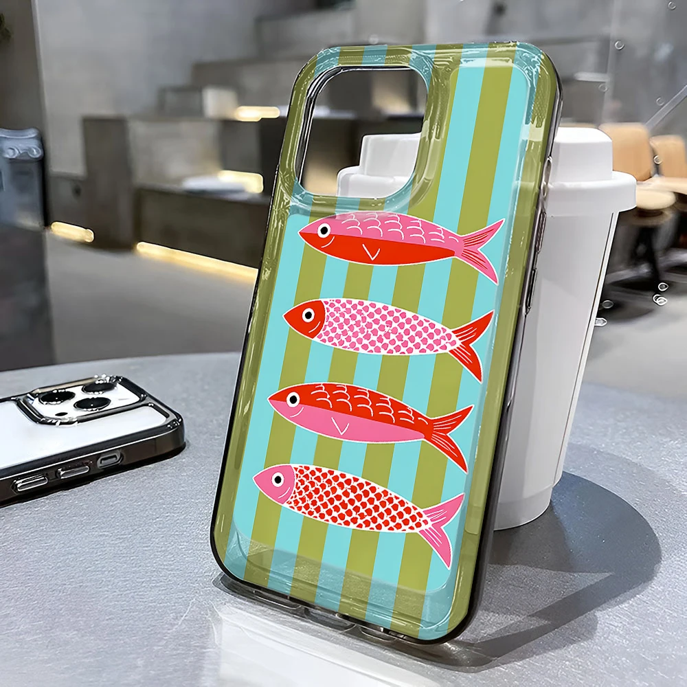Pastel Color Fish Stripes Silicone Case For Iphone 15 11 17 14 Plus 12 16 13 Pro Max Gentle Tone Girls Cover
Pastel Color Fish Stripes Silicone Case For Iphone 15 11 17 14 Plus 12 16 13 Pro Max Gentle Tone Girls Cover