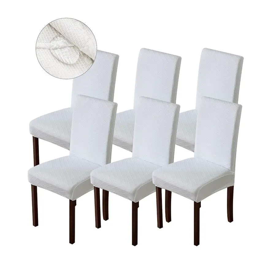 Waterproof Chair Covers for Dining Room Dining Chair Covers Kitchen Parsons Chair Covers White, 6 PCS
Waterproof Chair Covers for Dining Room Dining Chair Covers Kitchen Parsons Chair Covers White, 6 PCS