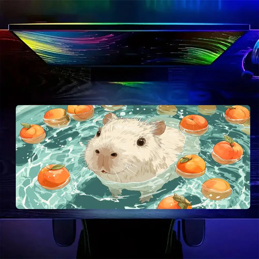 Коврик для мыши с аниме-капибарой и фруктовой тематикой, игровой коврик, нескользящий настольный коврик, коврик для мыши с прошитыми краями, HD-печать, офисный коврик, длинный коврик для мыши
Коврик для мыши с аниме-капибарой и фруктовой тематикой, игровой коврик, нескользящий настольный коврик, коврик для мыши с прошитыми краями, HD-печать, офисный коврик, длинный коврик для мыши