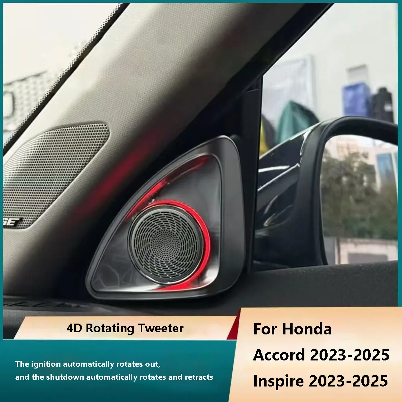 64 Color Ambient Light Car LED 4D Rotating Speaker Tweeter Horn For Honda Accord 2018-2025 Inspire 2023-2025
64 Color Ambient Light Car LED 4D Rotating Speaker Tweeter Horn For Honda Accord 2018-2025 Inspire 2023-2025