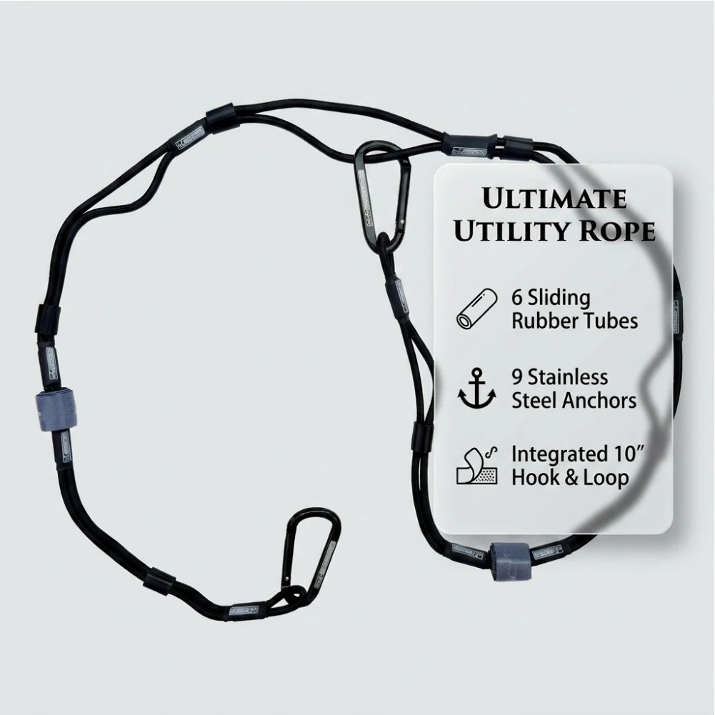 1.5m Outdoor Stretch Rope for Securing Luggage Cargo Dogs on Motorcycles RVs Boats with UV Resistant Latex and Ends
1.5m Outdoor Stretch Rope for Securing Luggage Cargo Dogs on Motorcycles RVs Boats with UV Resistant Latex and Ends