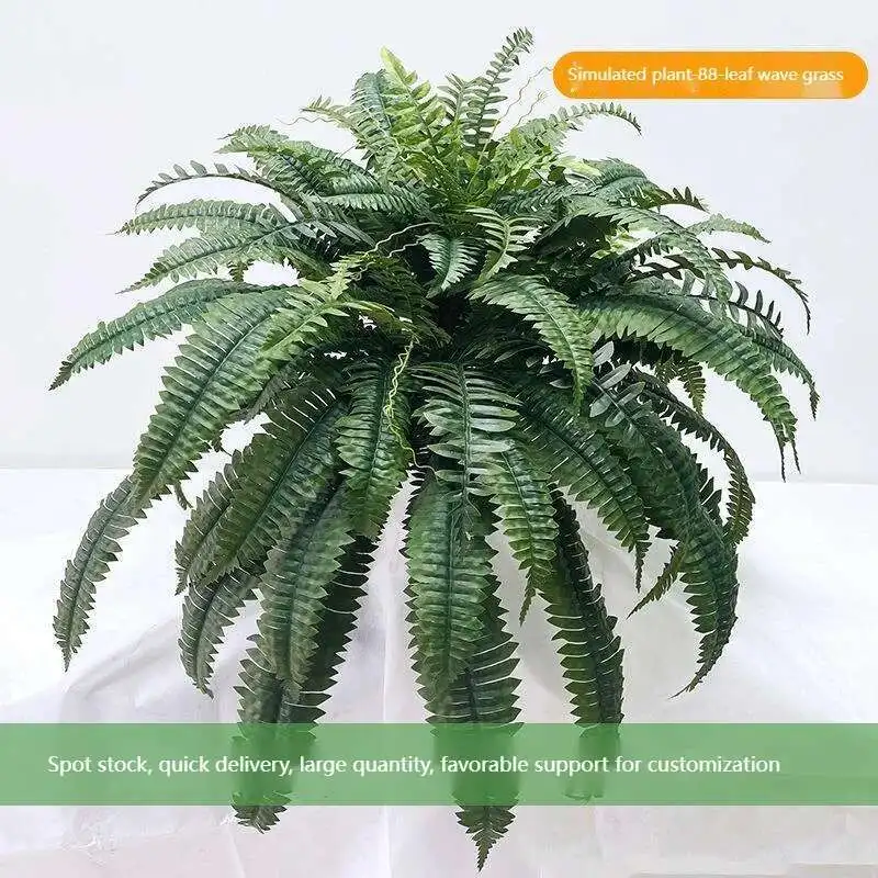 88 Leaf Persian Grass Home Decoration Wall Hanging High Simulation Fern Plant Persian Grass Hot Selling Scenery Decoration
88 Leaf Persian Grass Home Decoration Wall Hanging High Simulation Fern Plant Persian Grass Hot Selling Scenery Decoration