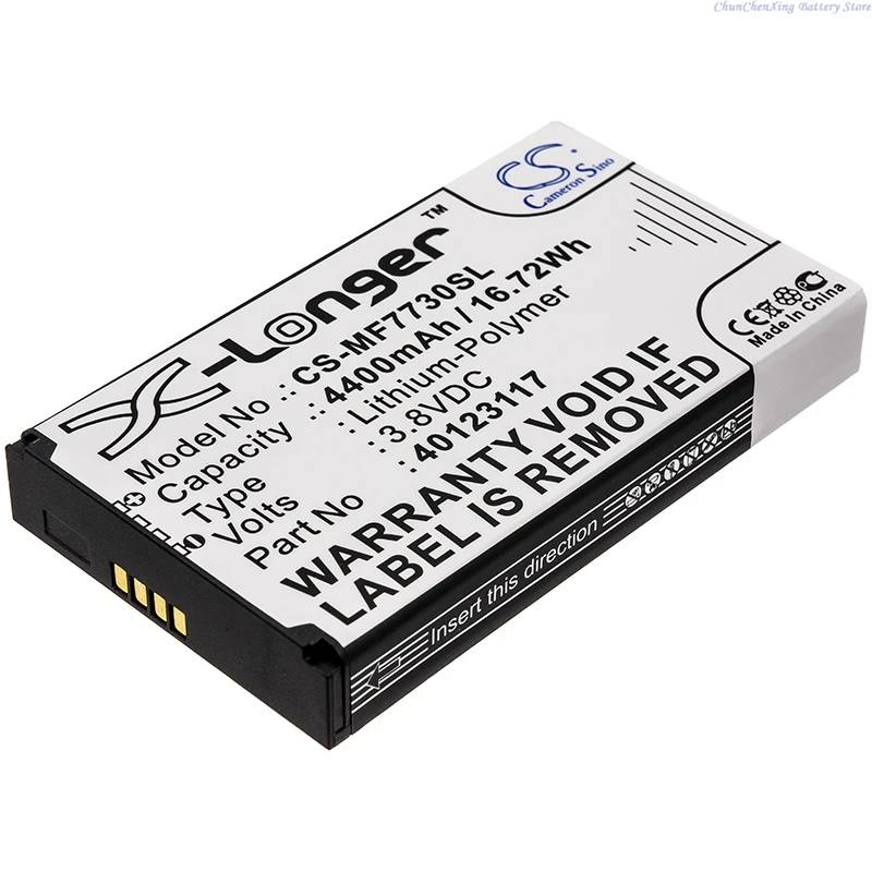 Cameron Sino 3.8V 4400mAh Hotspot Battery 40123117 for Novatel Wireless/VERIZON Jetpack 4G LTE,7730L,8800L,MiFi7000,Mifi8000L
Cameron Sino 3.8V 4400mAh Hotspot Battery 40123117 for Novatel Wireless/VERIZON Jetpack 4G LTE,7730L,8800L,MiFi7000,Mifi8000L