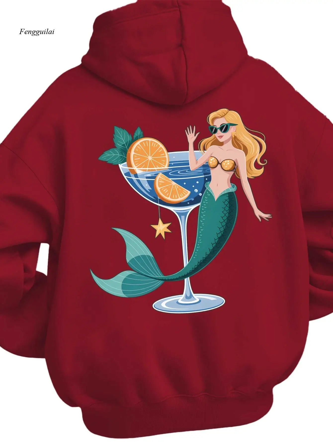 Повседневная толстовка «Русалка в коктейле», осенне-зимний теплый топ с длинными рукавами и карманом
Повседневная толстовка «Русалка в коктейле», осенне-зимний теплый топ с длинными рукавами и карманом