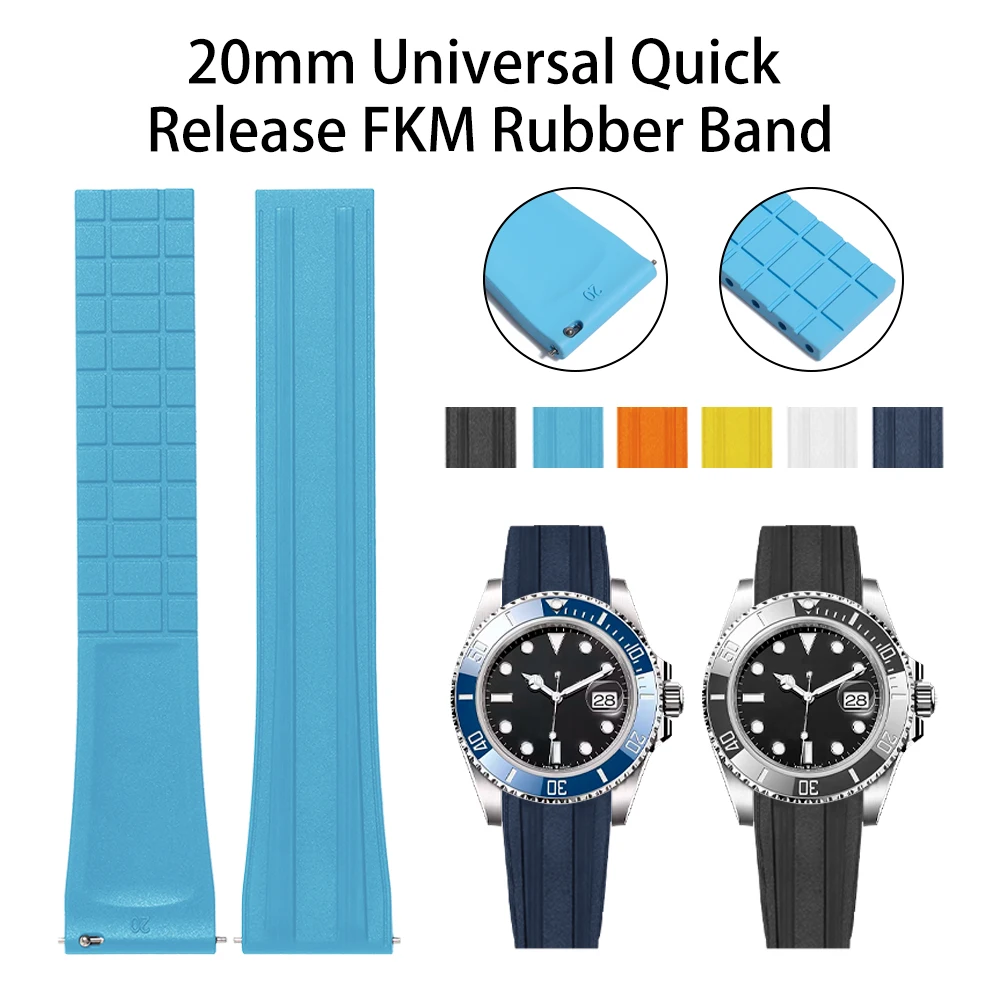 Резиновые ремешки для часов FKM 20 мм для IWC Oris, быстросъемный пружинный ремешок с раскладывающейся пряжкой, ремешок для часов для мужчин и женщин
Резиновые ремешки для часов FKM 20 мм для IWC Oris, быстросъемный пружинный ремешок с раскладывающейся пряжкой, ремешок для часов для мужчин и женщин
