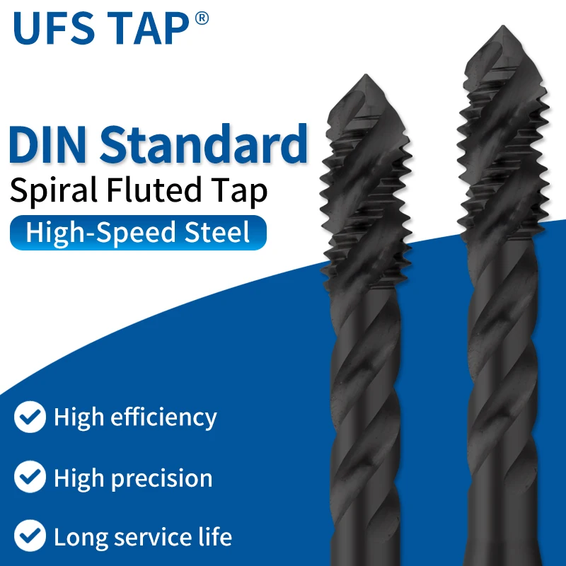 UFS TAP HSSE-M35 DIN 371 376 Standard Spiral Pointed Tap Fluted M2 M2.5 M3 M4 M5 M6 M8 M10 M12 6HX Machine Screw Thread Taps
UFS TAP HSSE-M35 DIN 371 376 Standard Spiral Pointed Tap Fluted M2 M2.5 M3 M4 M5 M6 M8 M10 M12 6HX Machine Screw Thread Taps