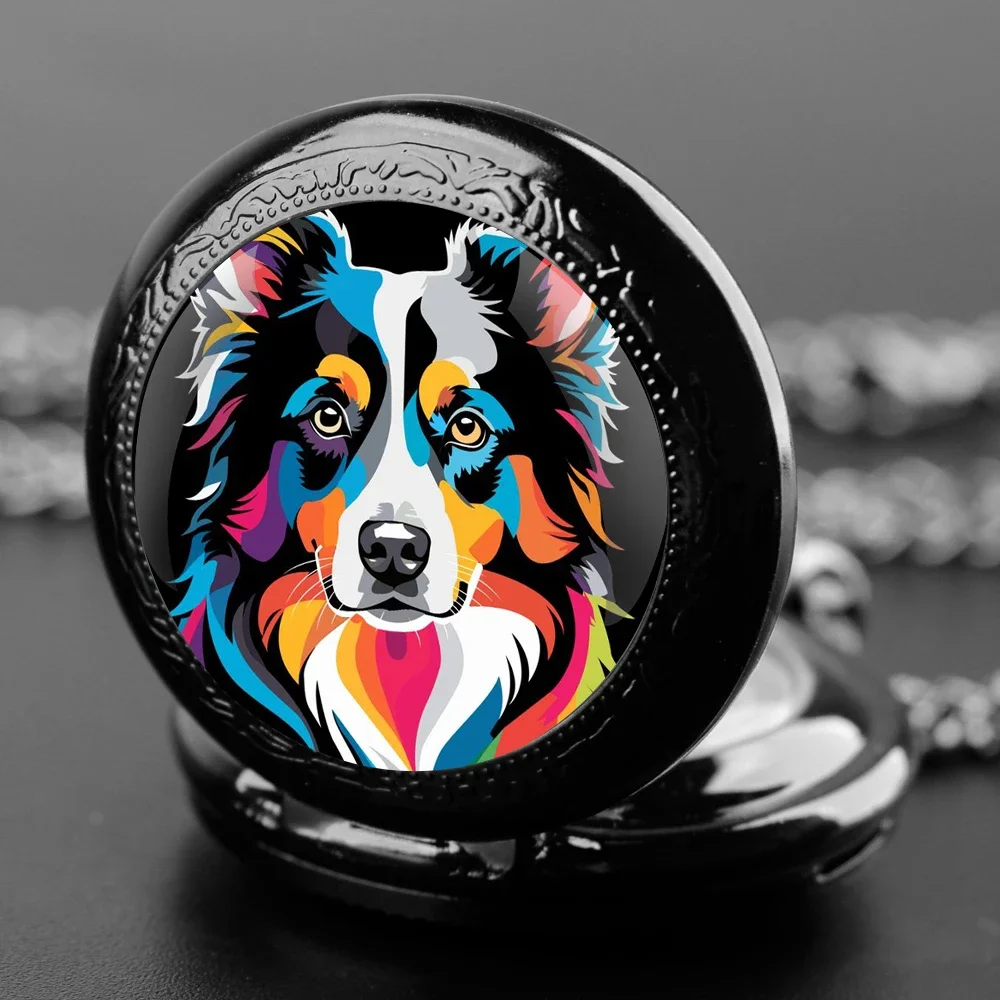Painted Dog Inspired Glass Dome Quartz Pocket Watch with Sturdy Chain Arabic Numeral Dial for Men and Women Exquisite Gifts
Painted Dog Inspired Glass Dome Quartz Pocket Watch with Sturdy Chain Arabic Numeral Dial for Men and Women Exquisite Gifts