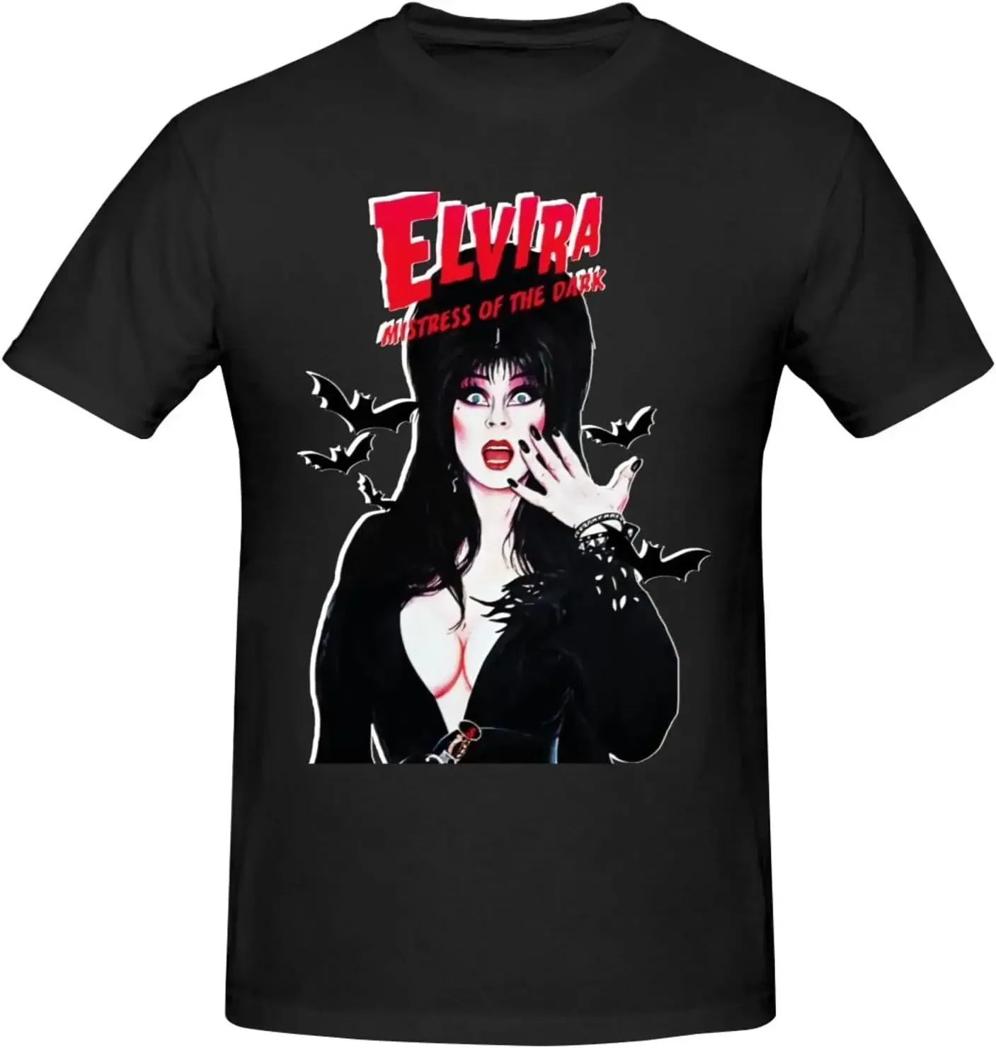 Elviras Classic T-Shirt Crew Fashion Neck Casual Top Basic Short Sleeve Shirt Black
Elviras Classic T-Shirt Crew Fashion Neck Casual Top Basic Short Sleeve Shirt Black
