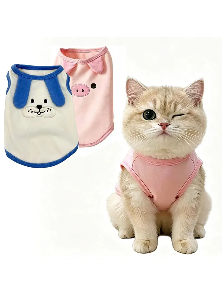 2 PCS Universal Pet Tank Tops for Cats & Small/Medium Dogs, Soft Breathable Sleeveless Shirts, Fit Sphynx & Puppies (Blue& Pink)
2 PCS Universal Pet Tank Tops for Cats & Small/Medium Dogs, Soft Breathable Sleeveless Shirts, Fit Sphynx & Puppies (Blue& Pink)