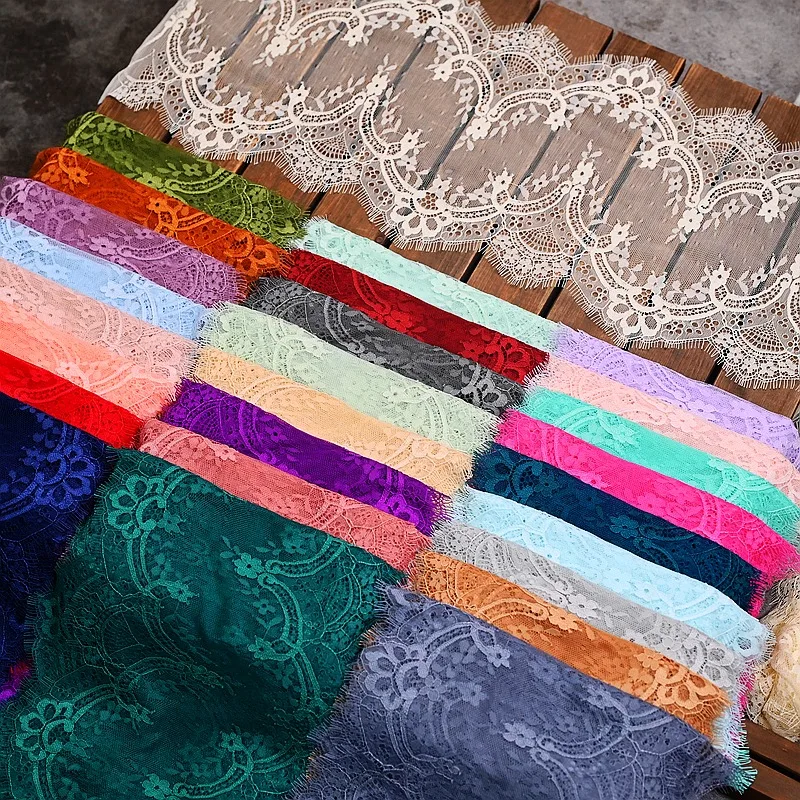 3M X23CM Wide Fashionable Double-sided Eyelashes Soft Mesh Lace Decal Fabric Handmade Wedding Clothing Decoration Accessories
3M X23CM Wide Fashionable Double-sided Eyelashes Soft Mesh Lace Decal Fabric Handmade Wedding Clothing Decoration Accessories