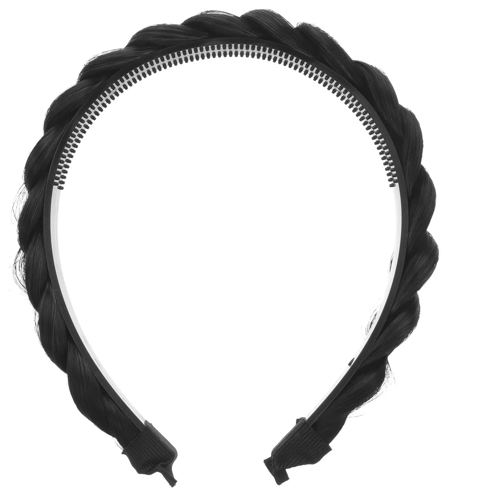Headband Women Headdress Hair Supply Plaited Design Braided Clasp Decor Delicate Black
Headband Women Headdress Hair Supply Plaited Design Braided Clasp Decor Delicate Black