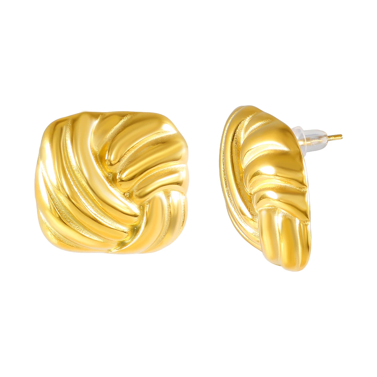 JINHUI French Vintage Square Geometric Earring Girls Hypoallergenic Stainless Steel Earrings for Women Daily Life Wear Jewelry
JINHUI French Vintage Square Geometric Earring Girls Hypoallergenic Stainless Steel Earrings for Women Daily Life Wear Jewelry