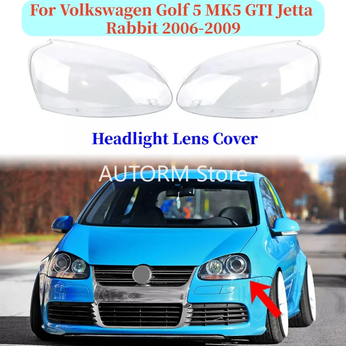 Left/Right Front Headlamp Transparent Housing Lamp Shell Headlight Cover For Volkswagen Golf 5 MK5 GTI Jetta Rabbit 2006-2009
Left/Right Front Headlamp Transparent Housing Lamp Shell Headlight Cover For Volkswagen Golf 5 MK5 GTI Jetta Rabbit 2006-2009