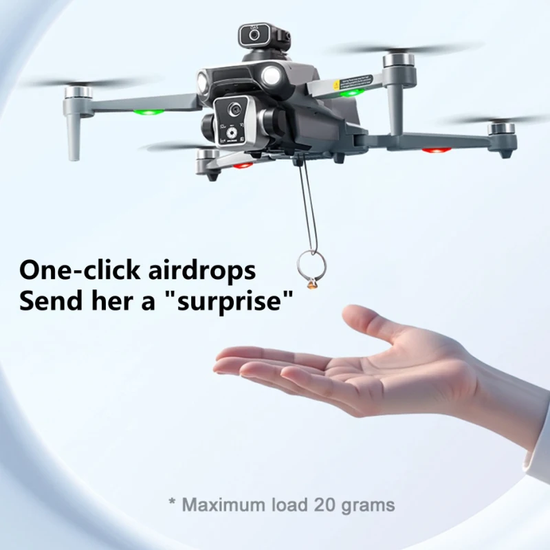 Brushless Obstacle Avoidance GPS Follow Me 4.5in Screen Remote Control Quadcopter 5G 8K ESC Auto Airdrop WIFI FPV RC Drone Toy
Brushless Obstacle Avoidance GPS Follow Me 4.5in Screen Remote Control Quadcopter 5G 8K ESC Auto Airdrop WIFI FPV RC Drone Toy