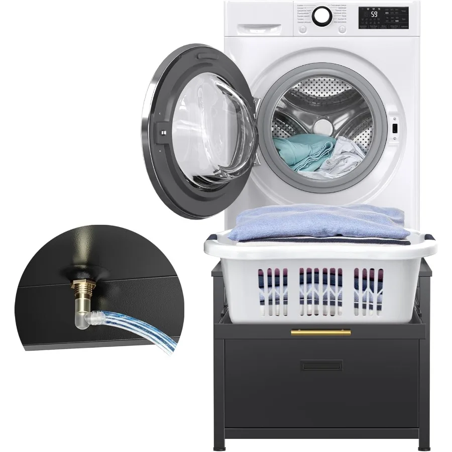 GDLF Washer Dryer Pedestal 24.1 Laundry Pedestal for Compact Washing Machine Washer and Dryer Stand with Shelf and Base Storage
GDLF Washer Dryer Pedestal 24.1 Laundry Pedestal for Compact Washing Machine Washer and Dryer Stand with Shelf and Base Storage
