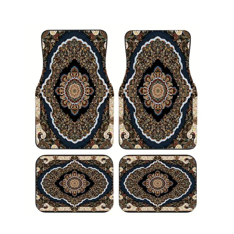 Blue Black Persian Geometric Car Floor Mats 4pcs Ethnic Oriental Style Universal Auto Foot Mats Non-slip & Anti-dirt Boho Carpet
Blue Black Persian Geometric Car Floor Mats 4pcs Ethnic Oriental Style Universal Auto Foot Mats Non-slip & Anti-dirt Boho Carpet