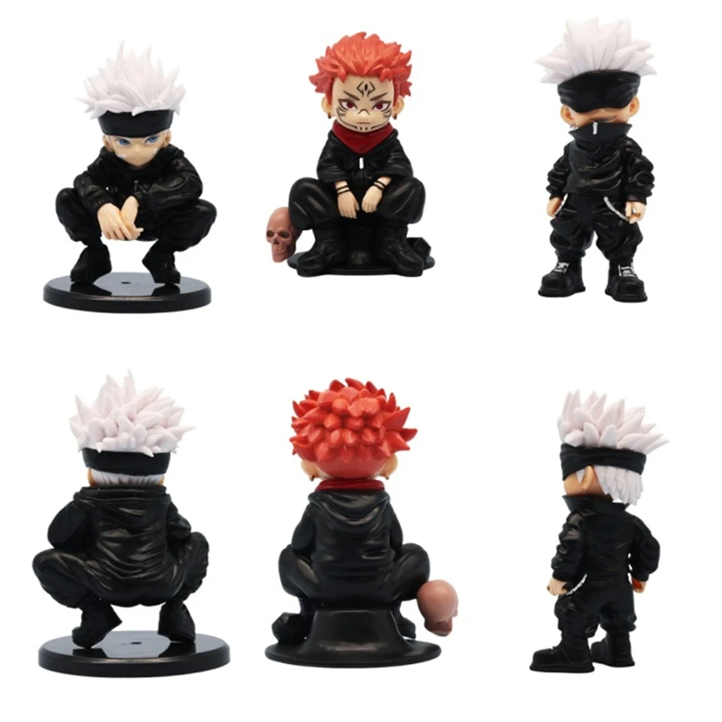 Jujutsu вращающаяся аниме-персонаж в стиле Gojo Satoru подвижная кукла Curse King Sukuna серии украшения автомобиля модель из ПВХ украшения
Jujutsu вращающаяся аниме-персонаж в стиле Gojo Satoru подвижная кукла Curse King Sukuna серии украшения автомобиля модель из ПВХ украшения