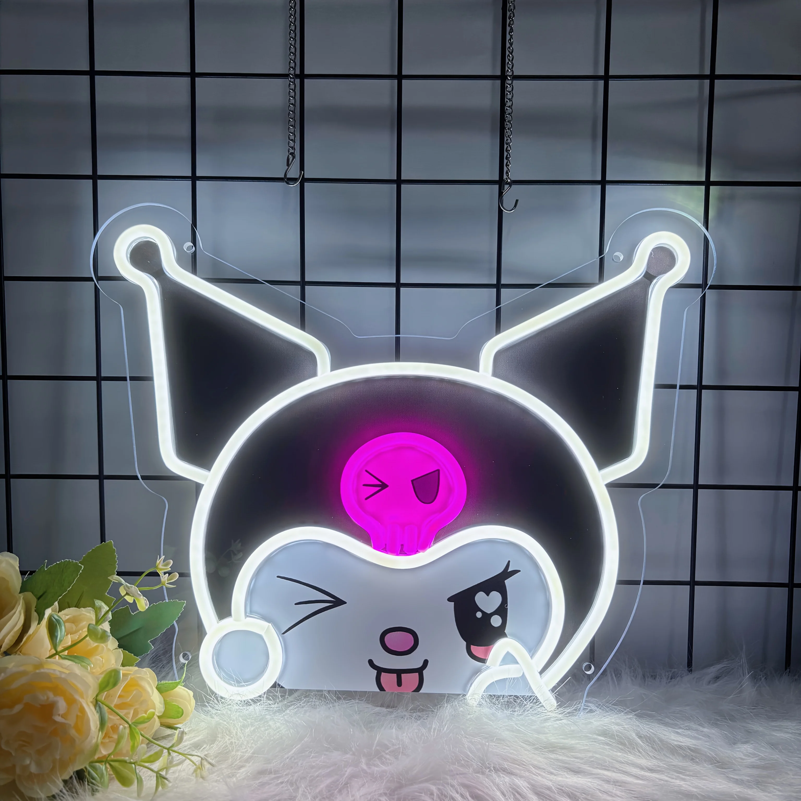 Sanrio Kurumi LED Neon Sign Cute Anime LED Dimmable Neon Light for Living Room Bedroom Classroom Cafe Party Wall Decor Kid Gifts
Sanrio Kurumi LED Neon Sign Cute Anime LED Dimmable Neon Light for Living Room Bedroom Classroom Cafe Party Wall Decor Kid Gifts