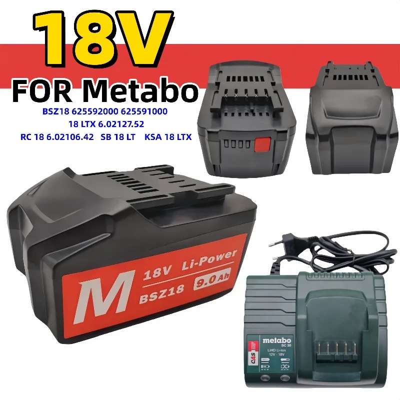 Для Metabo 18 В аккумуляторная батарея для аккумуляторного электроинструмента 18 В 5S2P 6000 мАч 625592000 625591000 резервная батарея для инструмента с зарядным устройством
Для Metabo 18 В аккумуляторная батарея для аккумуляторного электроинструмента 18 В 5S2P 6000 мАч 625592000 625591000 резервная батарея для инструмента с зарядным устройством