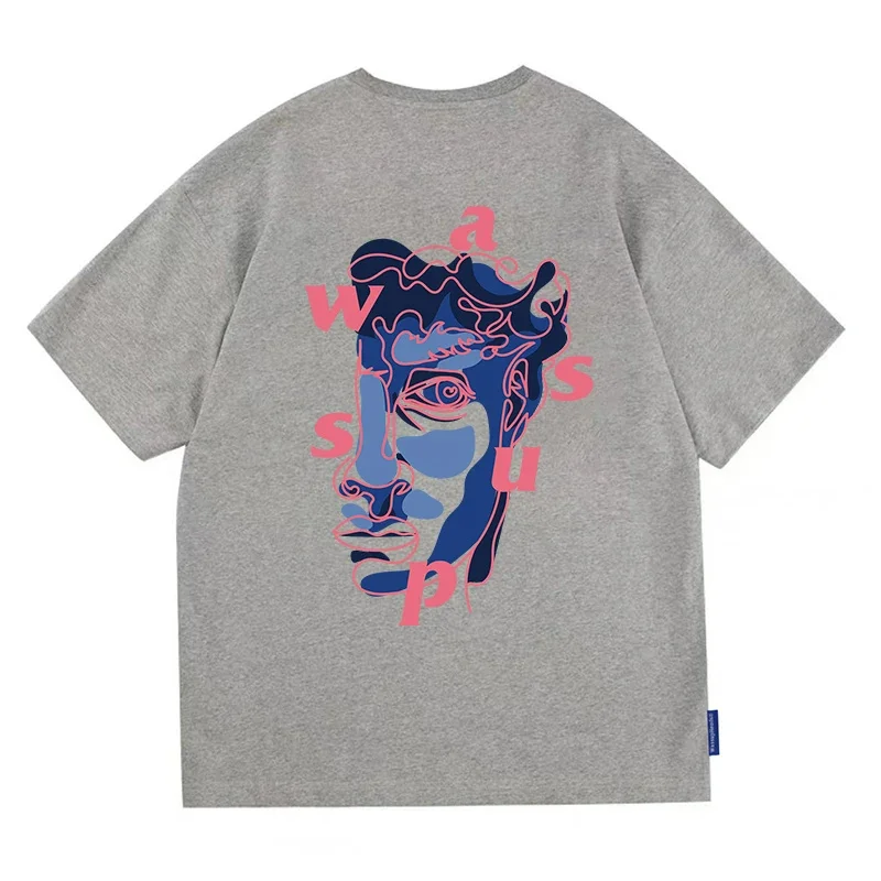 Splicing Trend Face Print Short Sleeve T-shirt Men's Summer 2024 New 100% Cotton Spring and Summer Hits
Splicing Trend Face Print Short Sleeve T-shirt Men's Summer 2024 New 100% Cotton Spring and Summer Hits