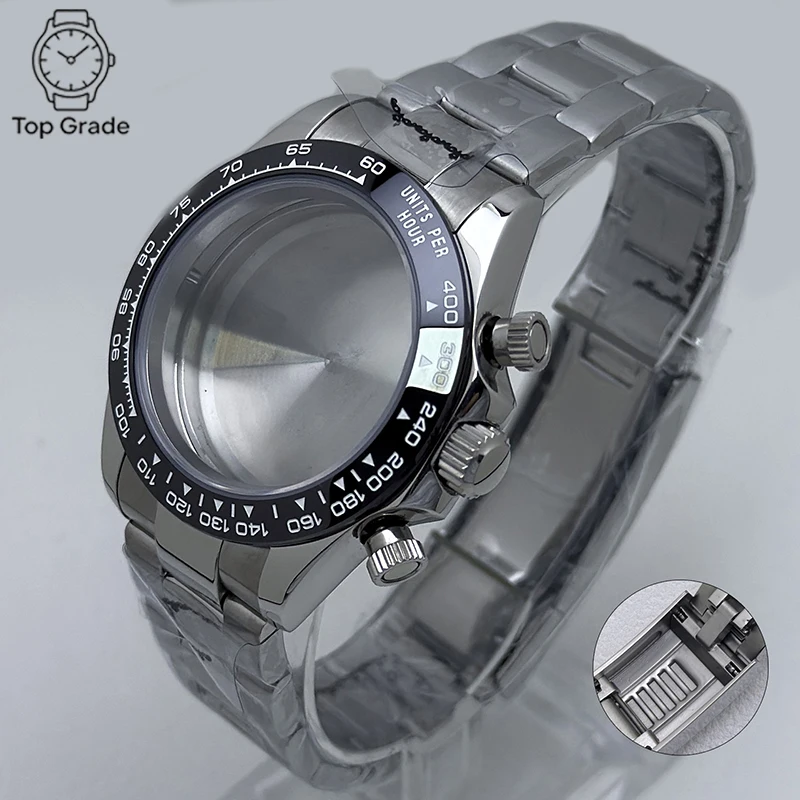 Корпус, ремешок и безель из нержавеющей стали TG 316L, 39 мм, с сапфировым стеклом и керамическим безелем, подходят для кварцевого механизма VK63, аксессуары для часов.
Корпус, ремешок и безель из нержавеющей стали TG 316L, 39 мм, с сапфировым стеклом и керамическим безелем, подходят для кварцевого механизма VK63, аксессуары для часов.