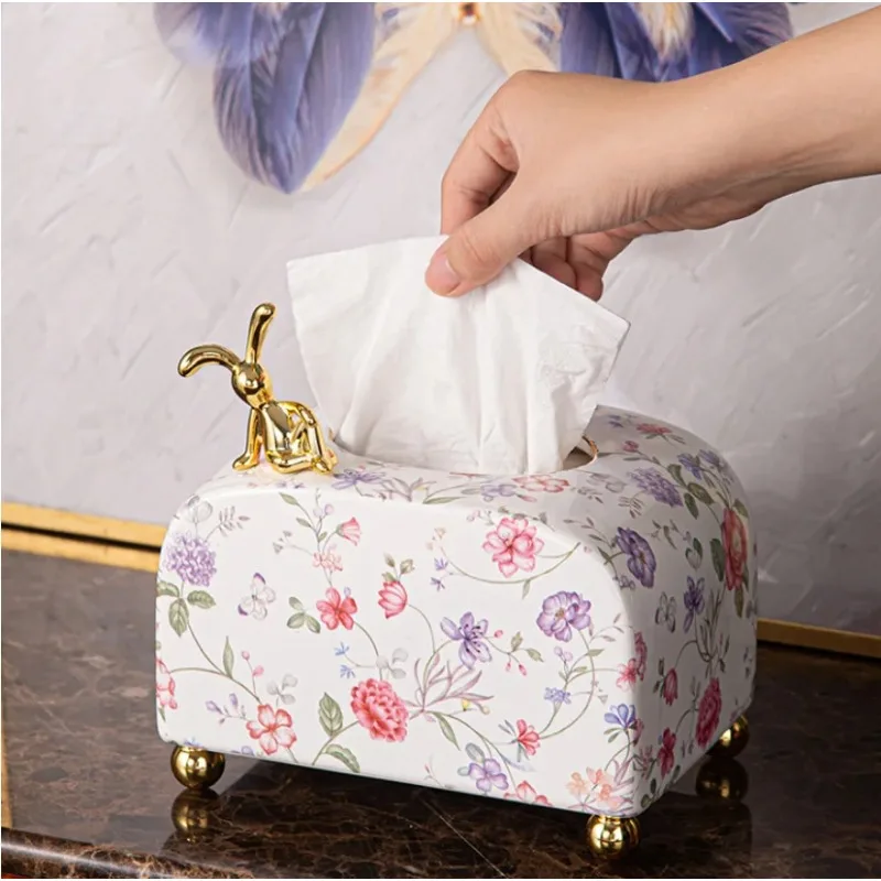 European style ceramic small paper box, living room paper box, home dining room coffee table, creative tissue box
European style ceramic small paper box, living room paper box, home dining room coffee table, creative tissue box