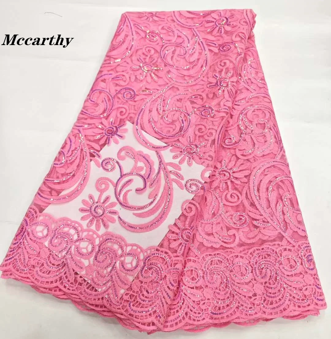Mccarthy High Quality Fashion French Embroidery Sequin Lace Fabric African Nigerian Lace Fabric For Wedding Dress
Mccarthy High Quality Fashion French Embroidery Sequin Lace Fabric African Nigerian Lace Fabric For Wedding Dress