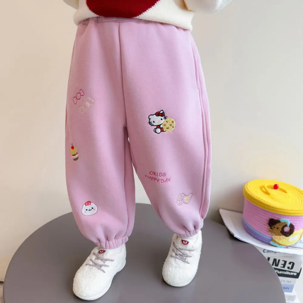 Sanrio Hello Kitty Girls' Fleece Pants Autumn and Winter All-In-One Fleece Sweatpants for Children Winter Casual Sports Pants
Sanrio Hello Kitty Girls' Fleece Pants Autumn and Winter All-In-One Fleece Sweatpants for Children Winter Casual Sports Pants