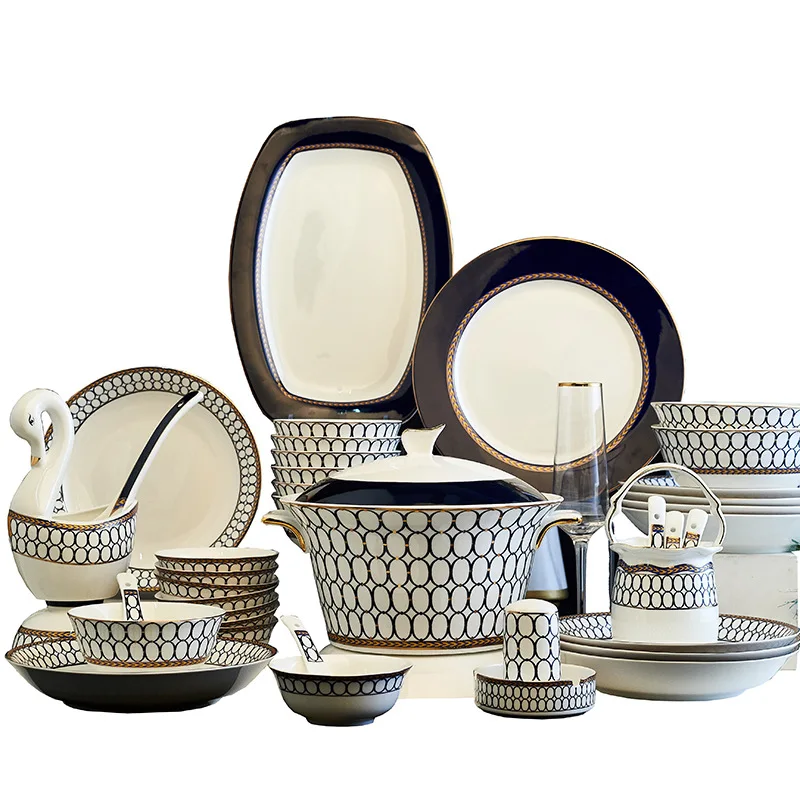 Jingdezhen Ceramic Tableware Set Household Dishes Set Bone China Ceramic Dishes Set
Jingdezhen Ceramic Tableware Set Household Dishes Set Bone China Ceramic Dishes Set