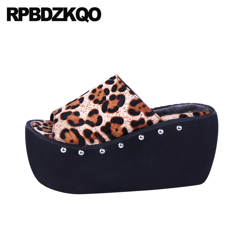 Wedges Cheetah Slides Big Size Ultra Leopard Print Platform Women Peep Toe High Heels Stud 42 Shoes Pumps Sandals Rivet Slippers
Wedges Cheetah Slides Big Size Ultra Leopard Print Platform Women Peep Toe High Heels Stud 42 Shoes Pumps Sandals Rivet Slippers