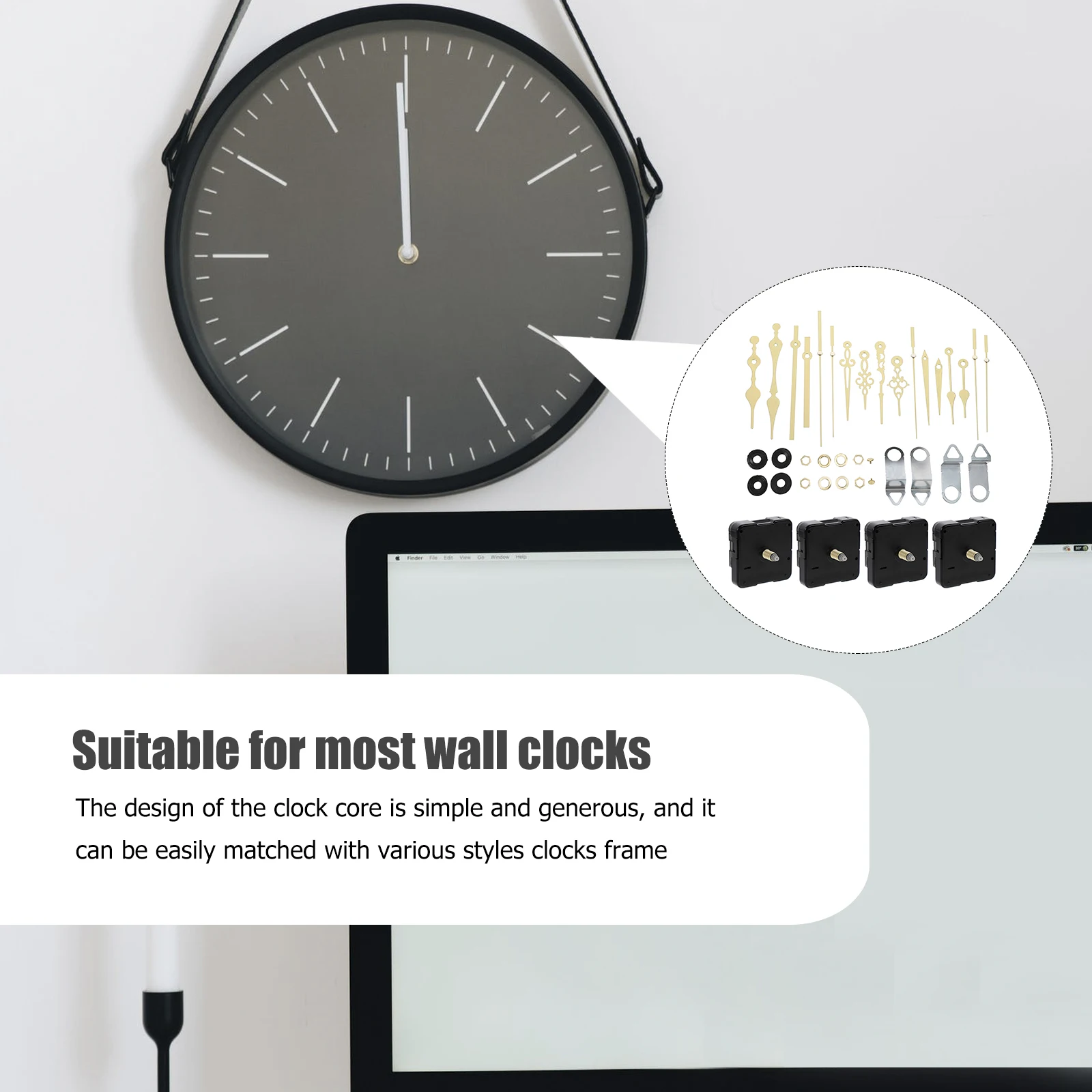4 Sets Clock Movement Hour Hand Wall Parts Watch Spindle Replacement Diy Plastic
4 Sets Clock Movement Hour Hand Wall Parts Watch Spindle Replacement Diy Plastic