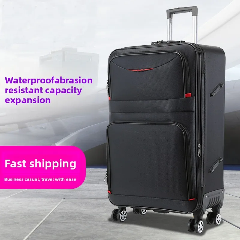 Durable Upright Luggage Suitcase With Spinner Wheels Oxford Cloth Waterproof Theft Proof Travel Bag for Men Women Students
Durable Upright Luggage Suitcase With Spinner Wheels Oxford Cloth Waterproof Theft Proof Travel Bag for Men Women Students