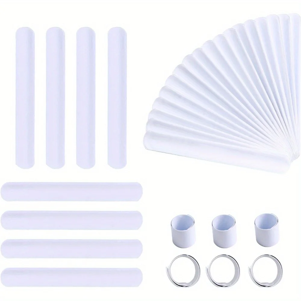 100pcs White Slap Bracelets Bulk, 8.7 x 1.2 Inch DIY Slap Bands for School Craft Projects, Birthday, DIY Painting
100pcs White Slap Bracelets Bulk, 8.7 x 1.2 Inch DIY Slap Bands for School Craft Projects, Birthday, DIY Painting