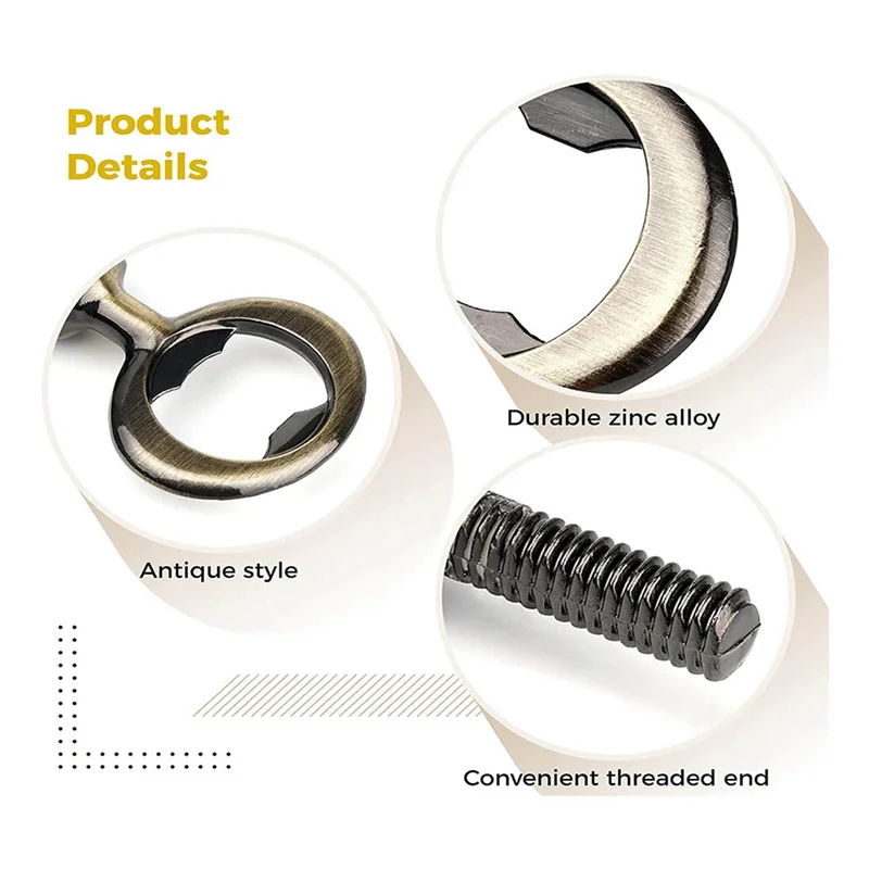 A53Q-20 PCS Metal Beer Opener Threaded Beer Opener Flat Opener Inserts Kit For DIY Projects
A53Q-20 PCS Metal Beer Opener Threaded Beer Opener Flat Opener Inserts Kit For DIY Projects
