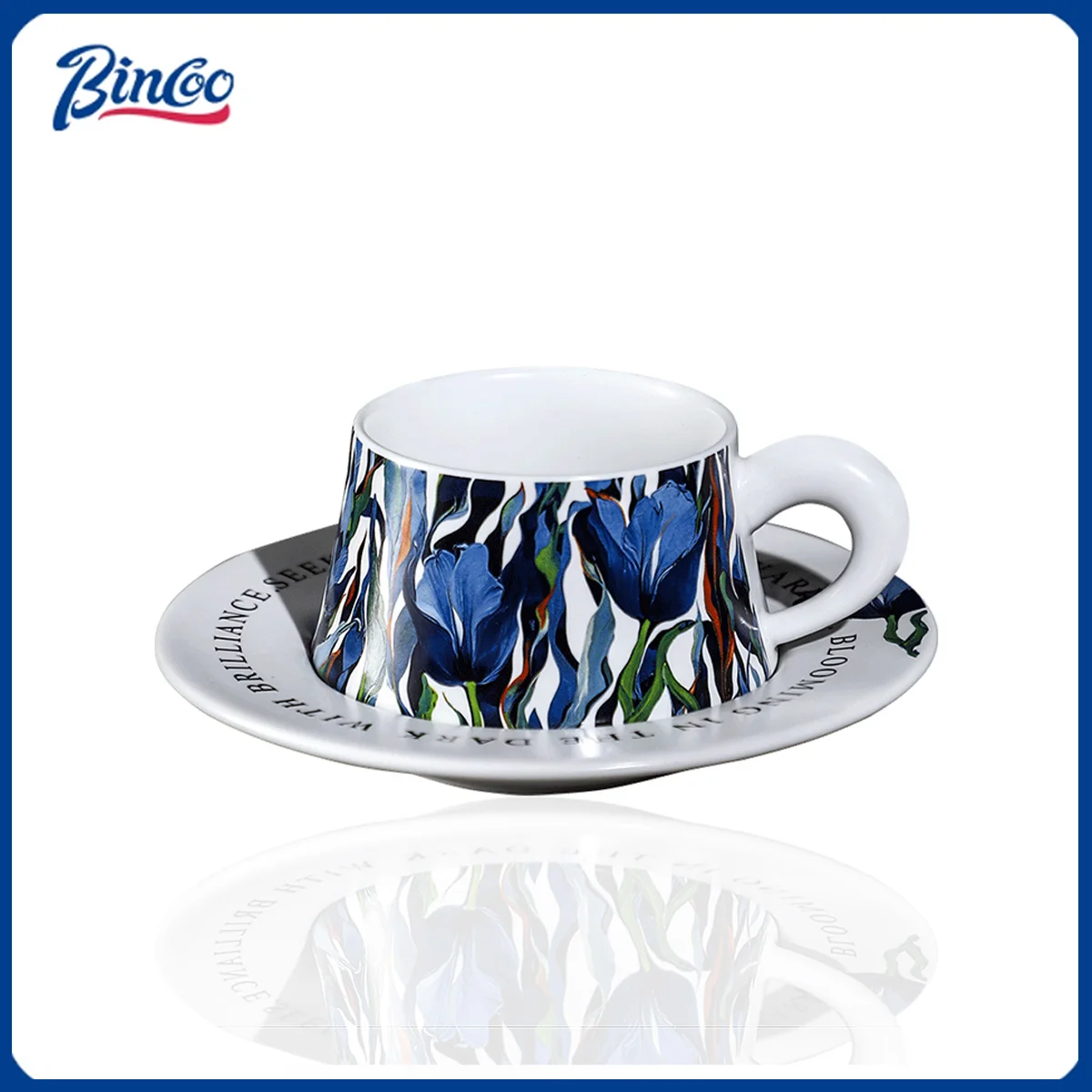 BINCOO 260ml Ceramic Coffee Cup with Plate Set Art Latte Espresso Mug for Afternoon Tea Cappuccino Cups Home Barista Accessories
BINCOO 260ml Ceramic Coffee Cup with Plate Set Art Latte Espresso Mug for Afternoon Tea Cappuccino Cups Home Barista Accessories