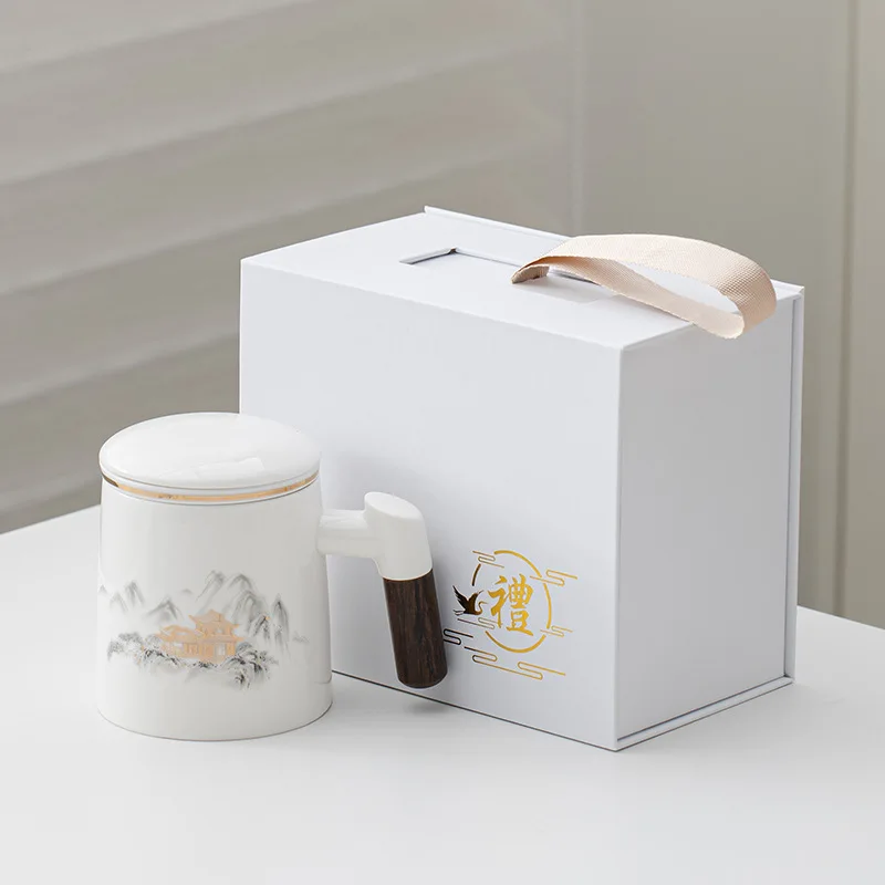 Suet jade ceramic office cup tea separation exquisite filter water cup office mug tea cup gift
Suet jade ceramic office cup tea separation exquisite filter water cup office mug tea cup gift