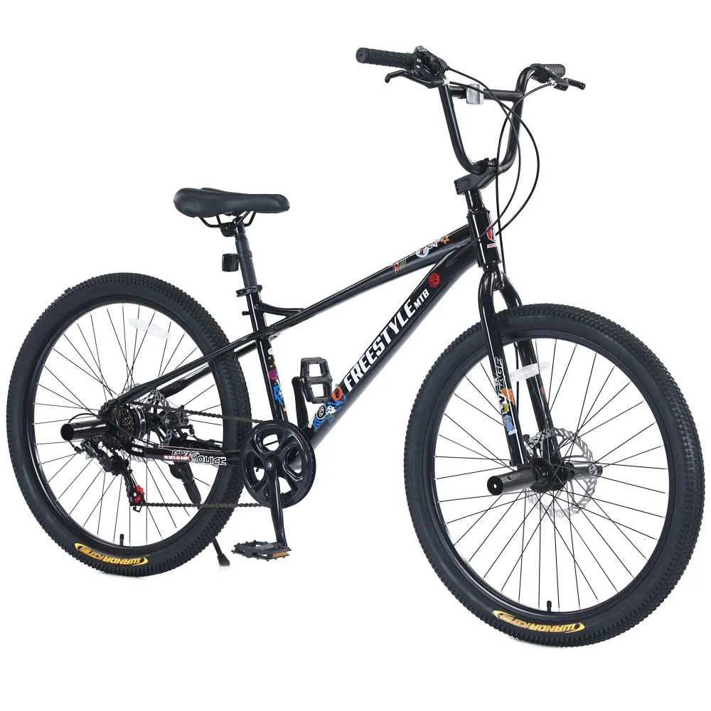 26-дюймовый детский велосипед, 7-скоростной Shimano, двойные дисковые тормоза, прочный велосипед со стальной рамой для мальчиков и девочек, горный велосипед, велосипедный велосипед
26-дюймовый детский велосипед, 7-скоростной Shimano, двойные дисковые тормоза, прочный велосипед со стальной рамой для мальчиков и девочек, горный велосипед, велосипедный велосипед