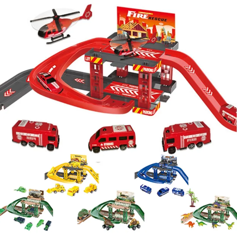 19Pcs/Set Kids Assembly Parking Lot Tracks and Helicopter Cars Toys Classic Fire Trucks Engineering Vehicle Model Gifts for Boys
19Pcs/Set Kids Assembly Parking Lot Tracks and Helicopter Cars Toys Classic Fire Trucks Engineering Vehicle Model Gifts for Boys